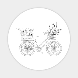 Wildflowers Bicycle Magnet
